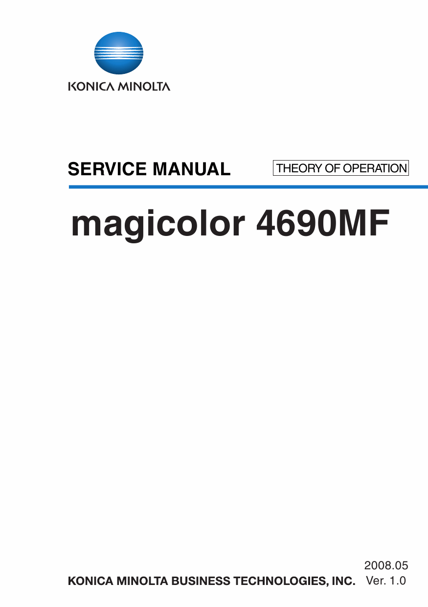 Konica-Minolta magicolor 4690MF THEORY-OPERATION Service Manual-1